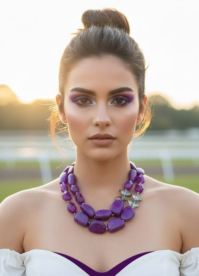 Chunky Crystal & Resin Beaded Neckhuggers