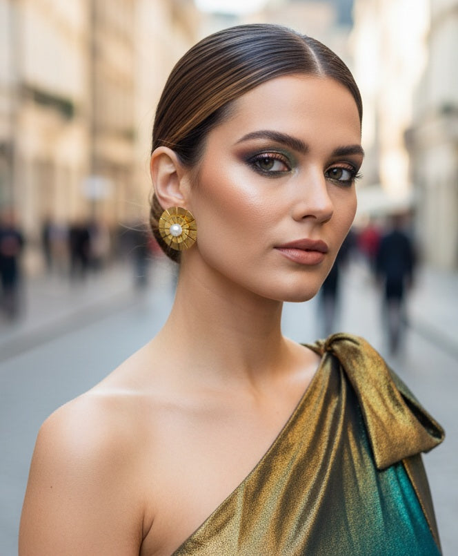 Sunburst Pearl Studs