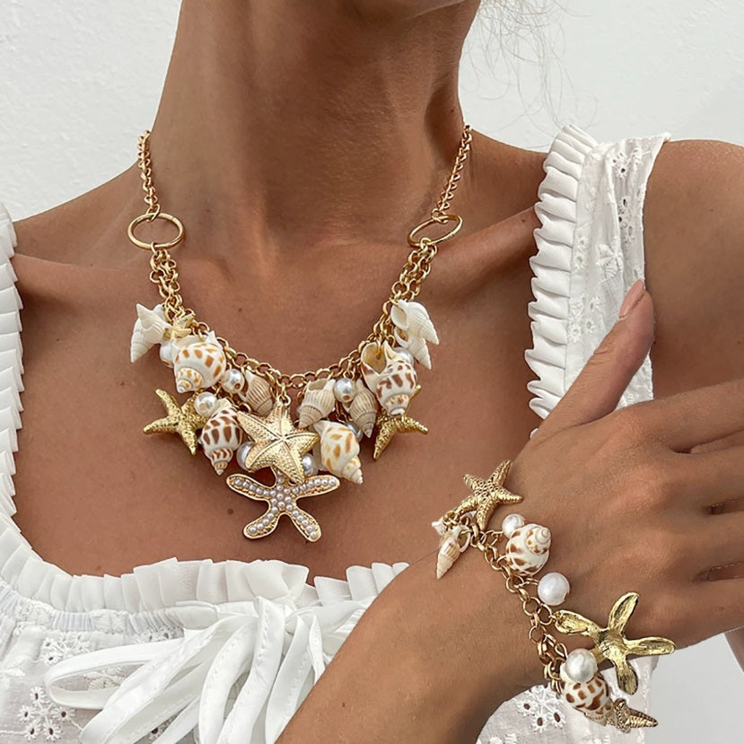 SeaShell Charms Ocean Whisper Necklace