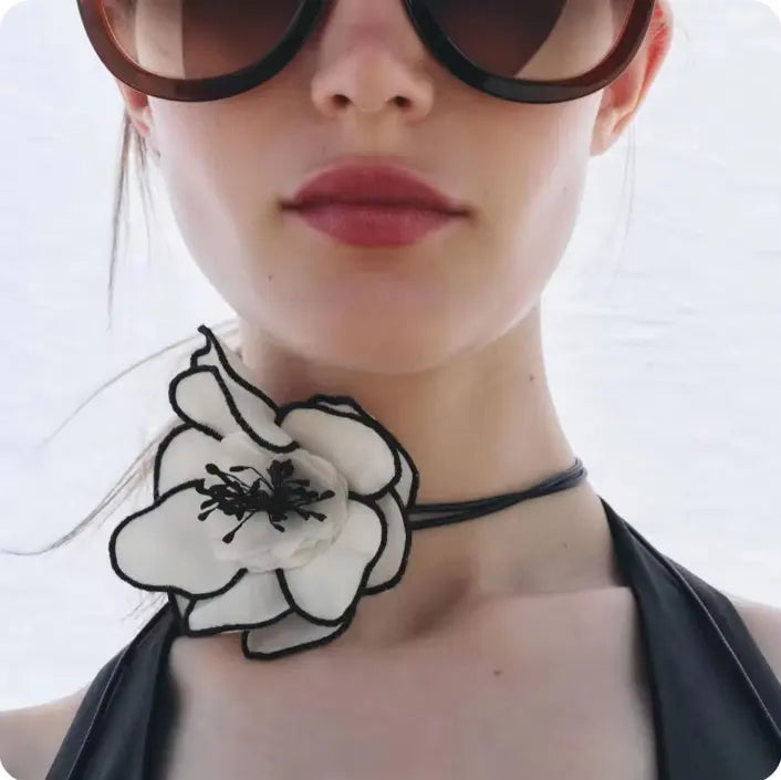 Blooming Elegance Tie-Up Choker