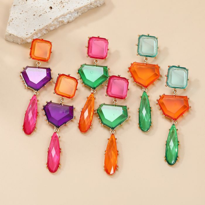 Colorblock Hex Drops