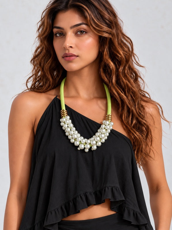 Pearl Pop Twist Necklace