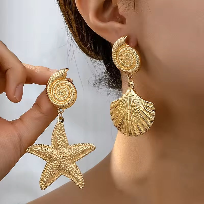 Starfish & Shell Spell - Mismatched Earrings