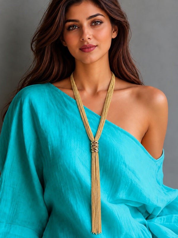 Golden Drip Tassels