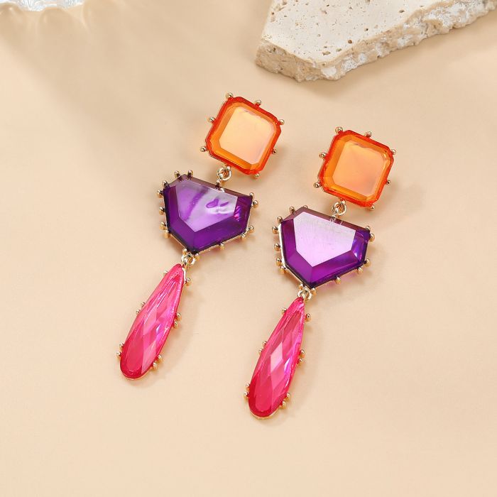 Colorblock Hex Drops