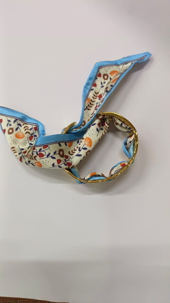 Azure Wave Silk Cuff