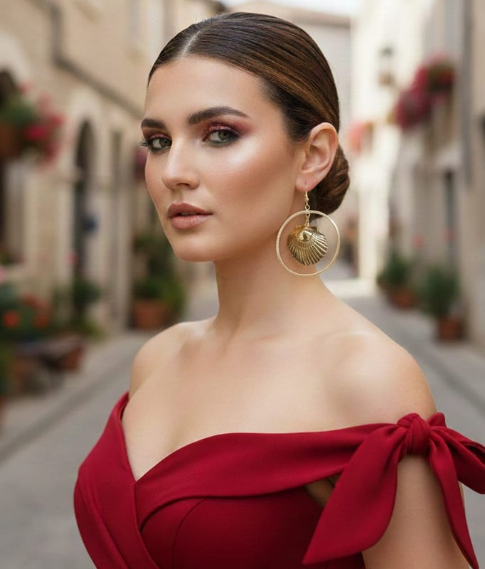 Goddess of the Tides Hoop Earrings