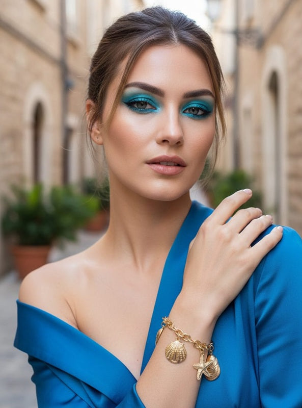 Goldshell Shoreline Charm Bracelet