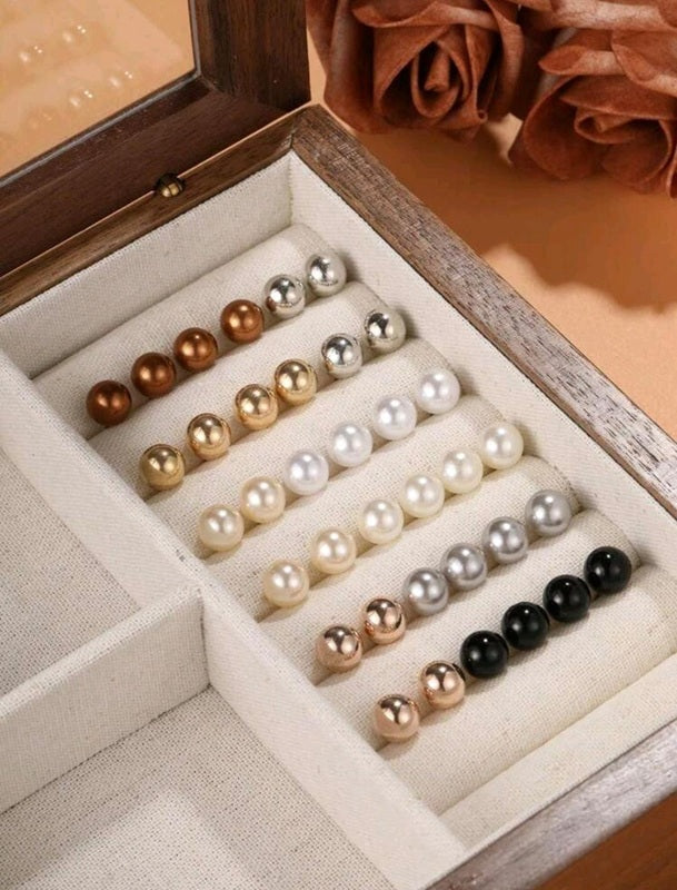 Pearl Pop Party Studs - 18 Pairs