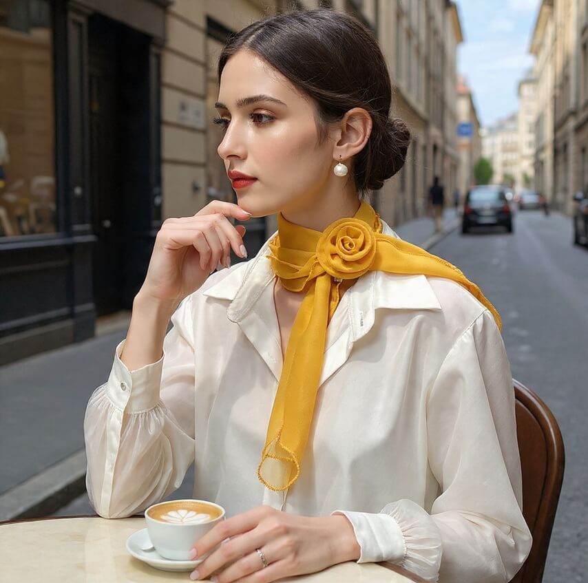 Marigold Charm Scarf Set