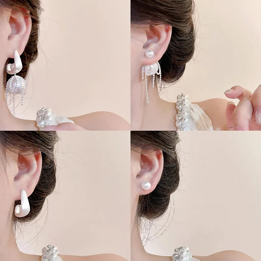 3 in 1 Lunar Cascade Hoops