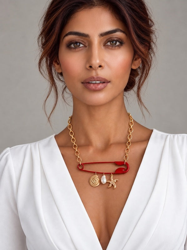 Cherry Pin Pop Necklace
