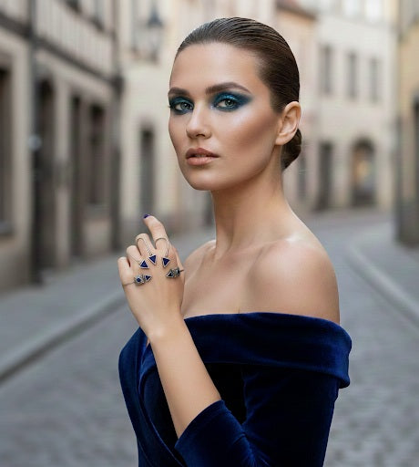 The Indigo Edge  Cuff